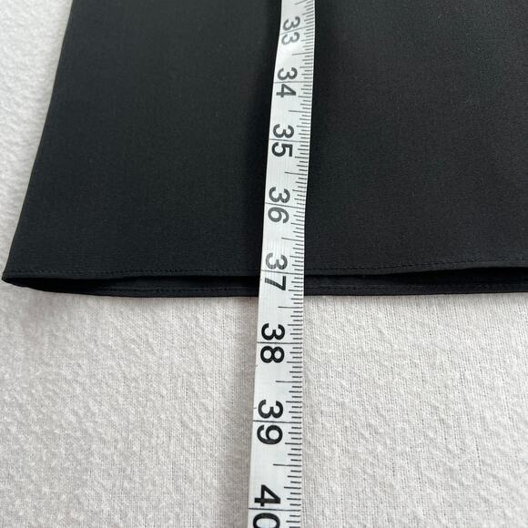 VINCE Silk Dress Womens Small Black Sleeveless Layered Shift Crew Knee Length - Picture 15 of 16